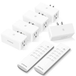Wireless Remote Control Outlet Plug , 2 Remotes and 5 Pack Outlets Plug